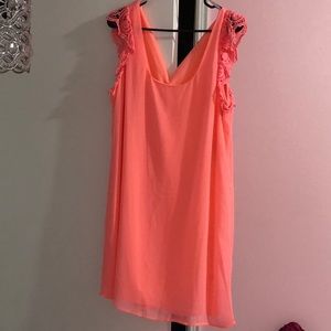 Sleeveless XL Hot pink/coral dress
